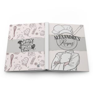 Personalized Recipe Book: Custom Cooking Journal - Floral Design
