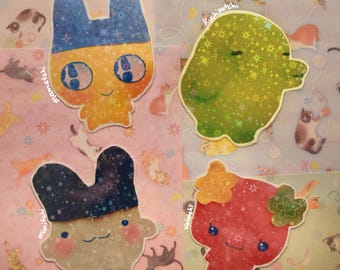Holographische Tamagotchi Sticker