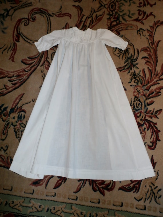 Beautiful Antique Victorian Christening Gown Robe,