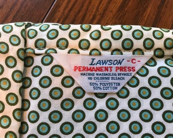 Vintage Men's Lawson Print Pajamas Size C, 15 1/2 to 16 1/2 Shirt Size, 40 - 44" Chest, Weight 165 to 185 Lbs.