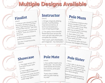 Pole Dance Dictionary Cards – Showcase, Instructor, Pole Mate & More
