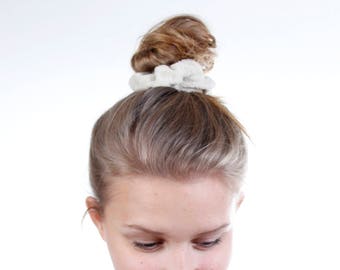 Beauty Routine Taupe Terry Cloth Scrunchie