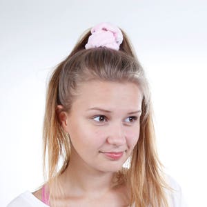 Beauty Routine Rose Pink Terry Cloth Scrunchie image 1