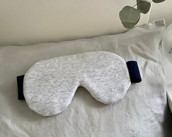 Men's Sleep Mask | Heather Grey Cotton