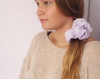 Beauty Routine Lavender Terrycloth Scrunchie