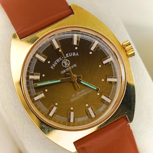 Rare Favre Leuba Geneve Cal 101 Mechanical Handwing 17 Jewels Wrist Watch