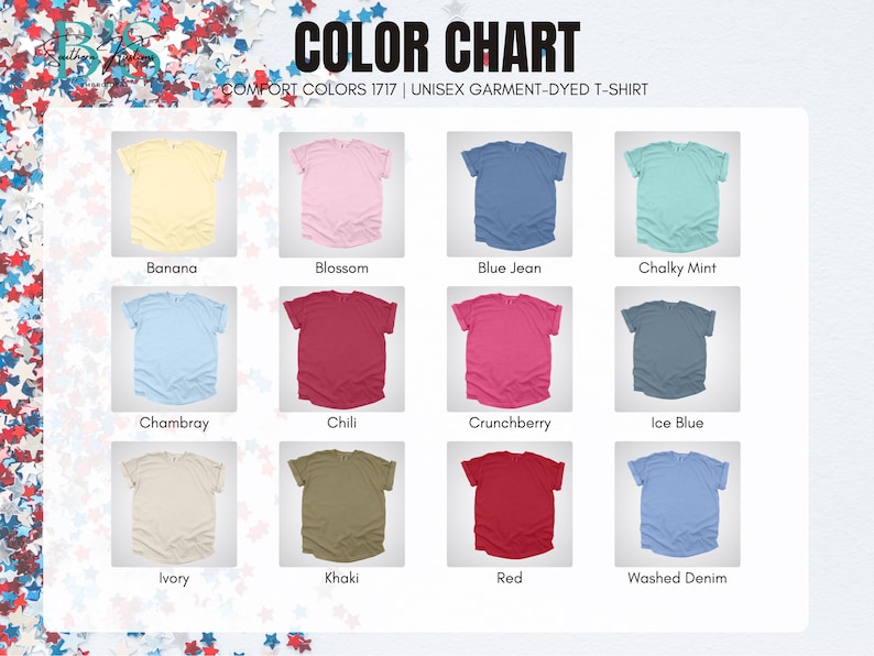 Colors Available: Banana (light color), Blossom (light color), Blue Jean (darker color), Chalky Mint (light color), Chambray (light color), Chili (darker color), Crunchberry (darker color), Ice Blue (darker color), Ivory (light color), Khaki (darker color), Red (darker color), Washed Denim (darker color)