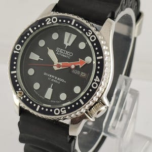Vintage Seiko Diver Automatic Rotating Bezel Black Dial Cal.6309 Men Wristwatch &quot;Great Working Condition&quot;