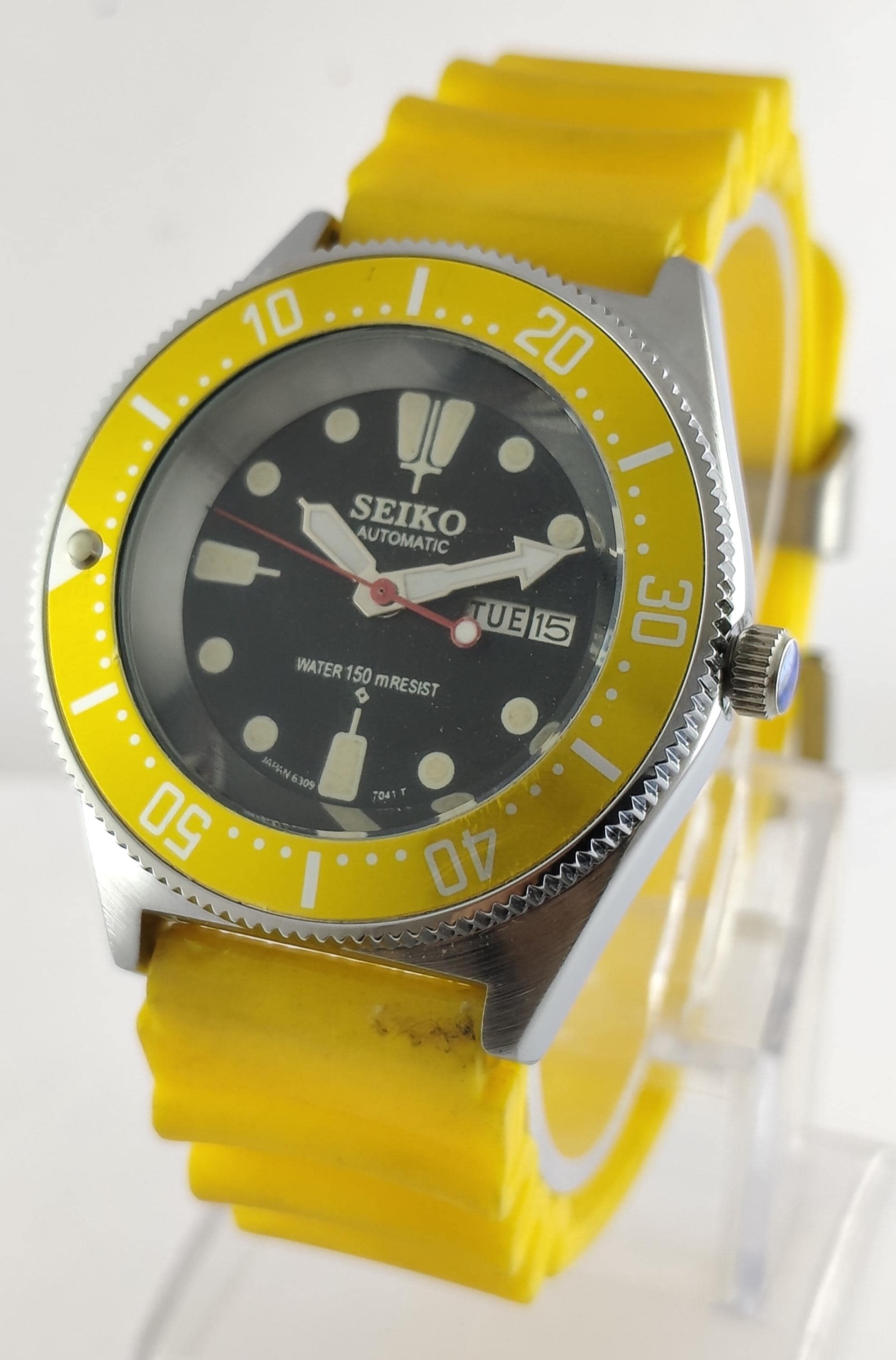 Yellow Dial Seiko Diver - Etsy