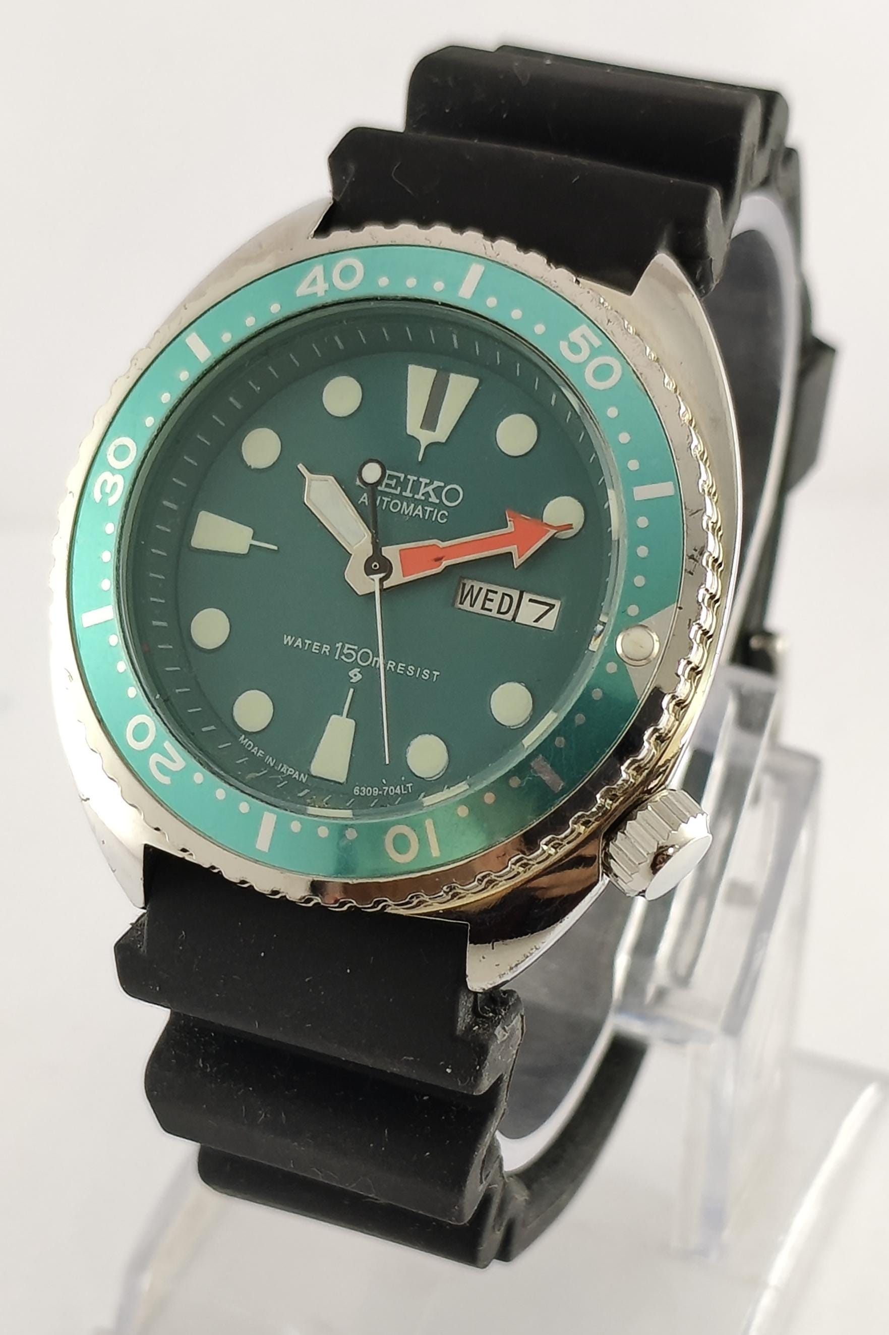 ヴィンテージ SEIKO 7732 ミントグリーン文字盤 タンク 1980年代 