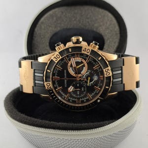 Vintage Refurbished Ulysse Nardin Chronograph Black Men's Wristwatch All Working image 7