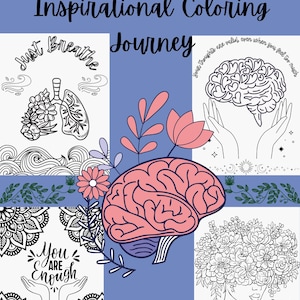 Inspirierendes Malbuch für Mentale Gesundheit: Aufmunternde Zitate (PDF Download)