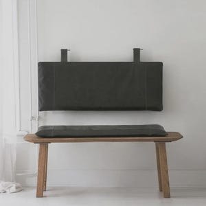 Custom genuine leather replacement cushions. window cushion cover, Ideal for benches, mid-century chairs, Leather Bench Cushion