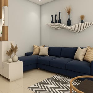 Floating Wave Shelf - Contemporary 3D-Printed Decor Piece