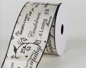 Sympathy Print White Satin