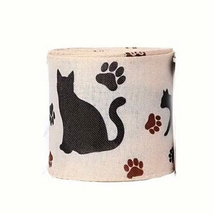 Meow Meow Ribbon by Sarah Watts - 1.5 Meow Meow Ribbon by Sarah Watts - 1.5