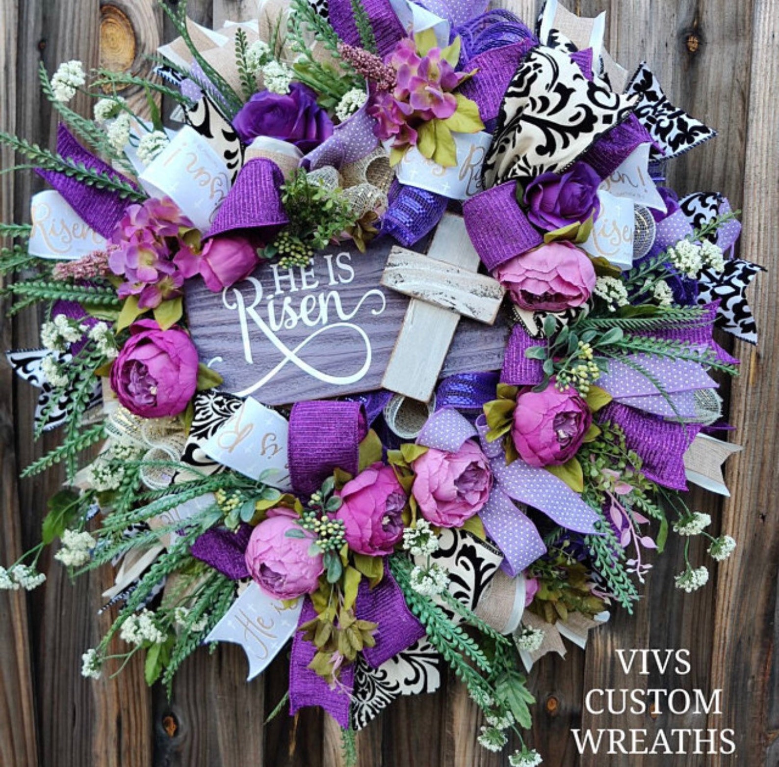 GOLD He is Risen WHITE SATIN Wired Ribbon 2 1/2 Etsy Hong Kong