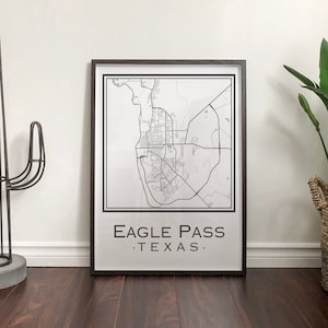 Mapa de Eagle Pass Texas [Descarga digital]
