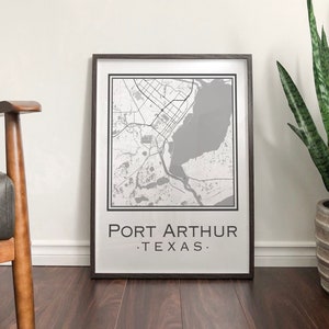 Carte de Port Arthur au Texas [Téléchargement numérique]