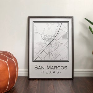 Mapa San Marcos w Teksasie [Pobieranie cyfrowe]