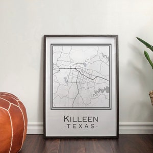 Carte de Killeen, Texas [Téléchargement numérique]