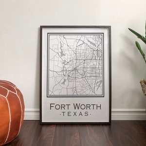 Fort Worth Texas Map [Digital Download]