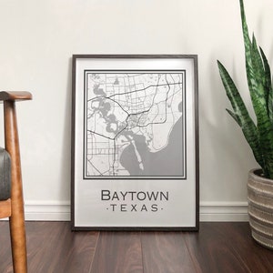 Carte de Baytown, Texas [Téléchargement numérique]