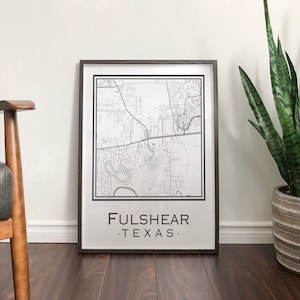 Carte de Fulshear au Texas [Téléchargement numérique]