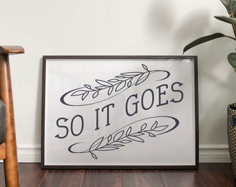 So It Goes Print [Digital Download]