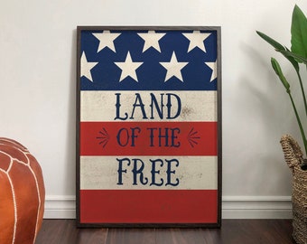Land of the Free Flag Print [Digital Download]