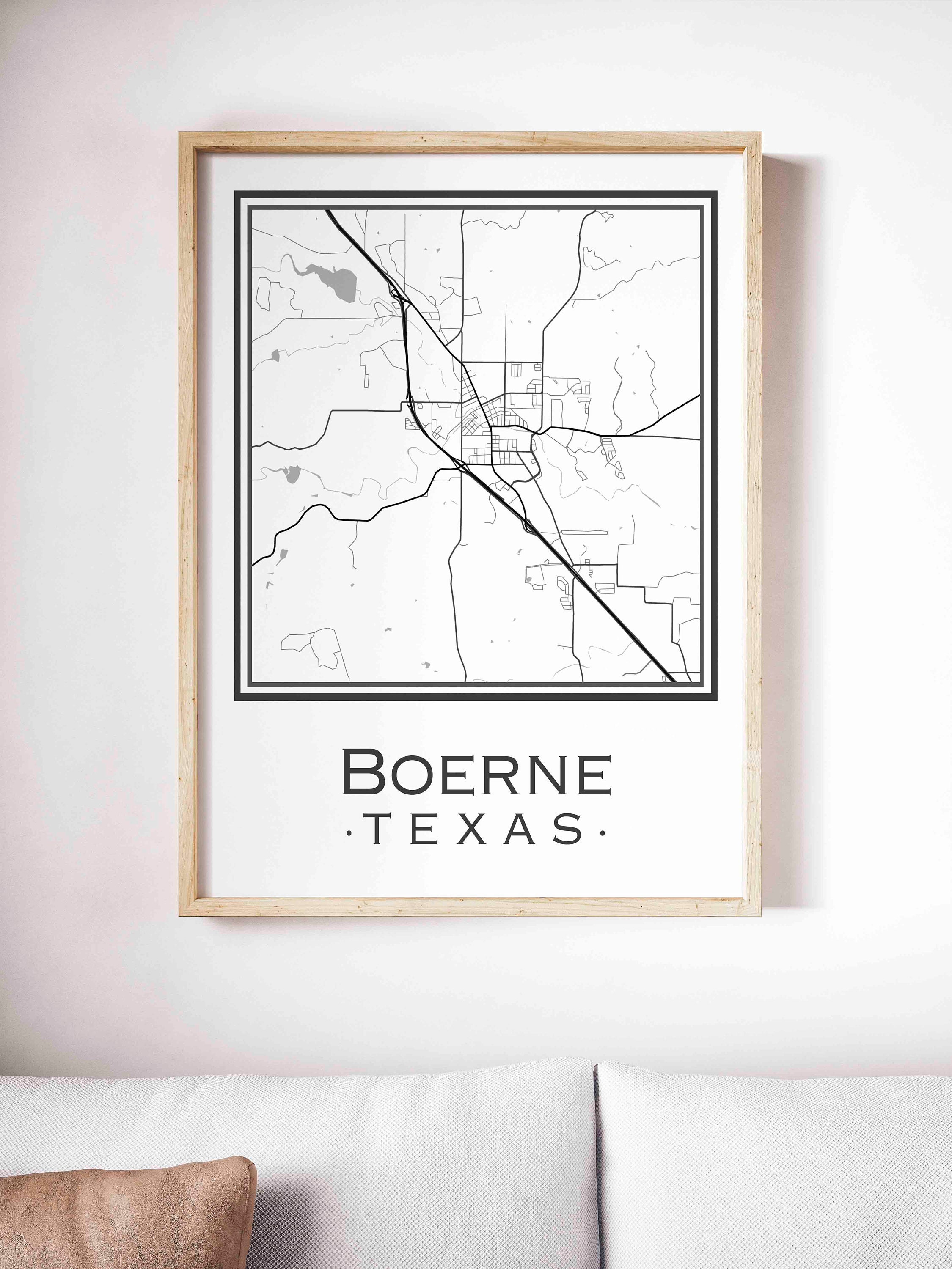 Boerne Texas Map digital Download - Etsy