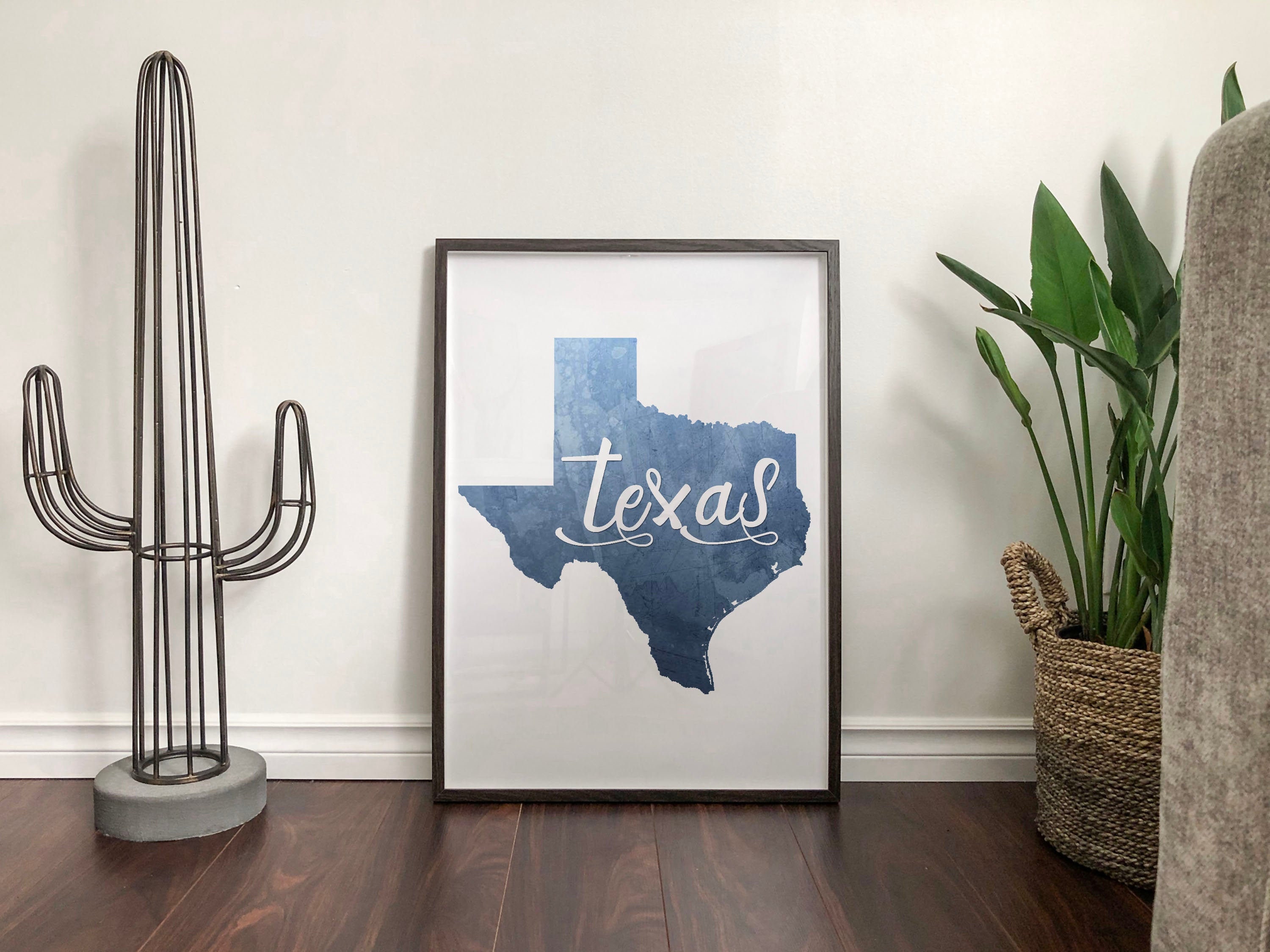 Stampa acquerello del Texas [Download digitale]