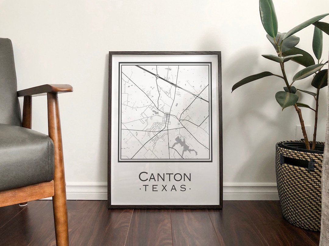 Canton Texas Map [digital Download] - Etsy