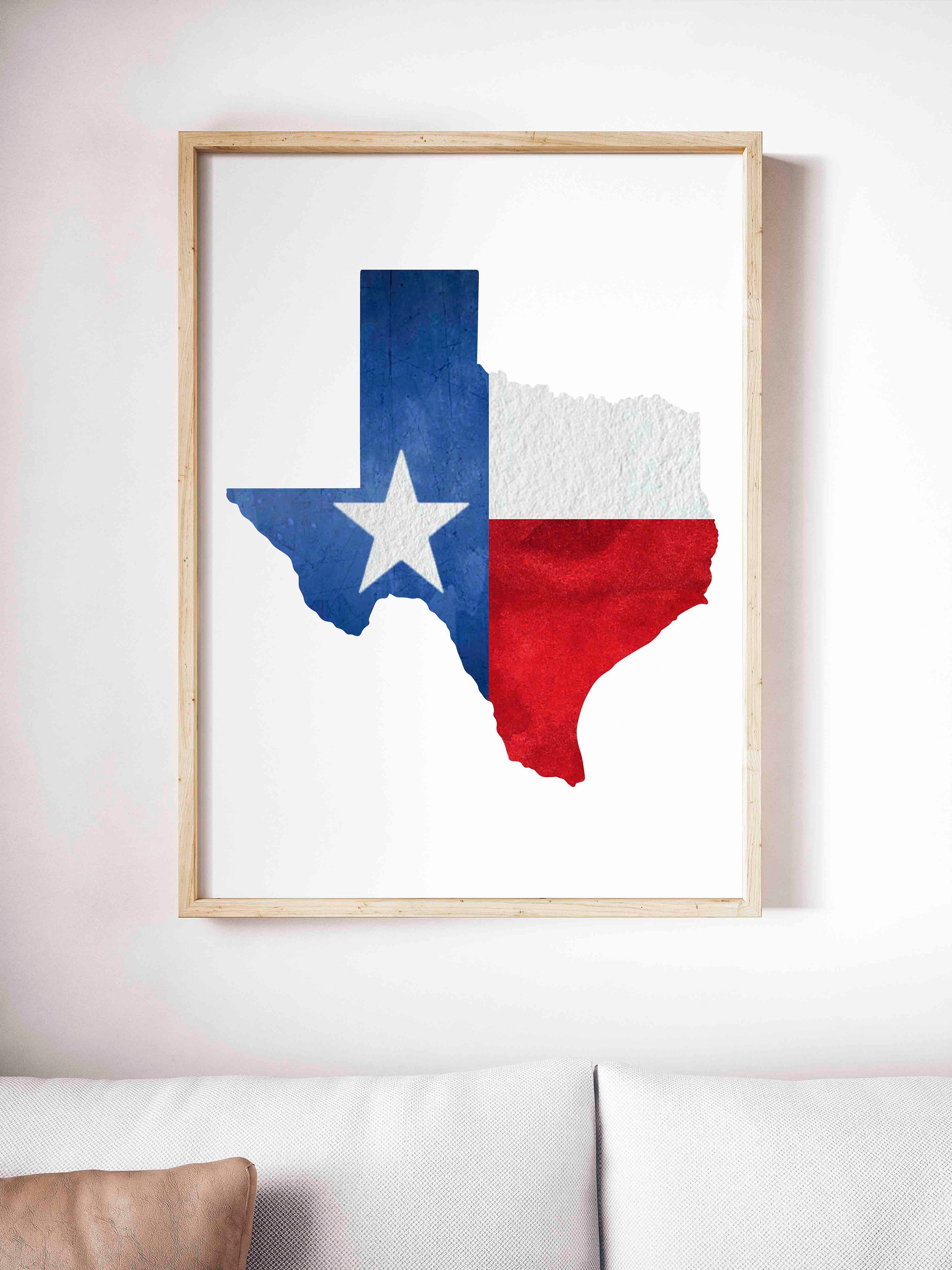 Texas State Flag Print Digital Download | Etsy