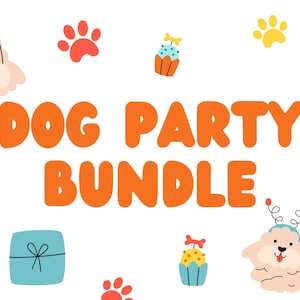 Dog Themed Birthday Party Bundle | Dog Party Bundle | Dog Themed Party | Dog Birthday