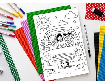 Father's Day Printable Coloring Page Bundle
