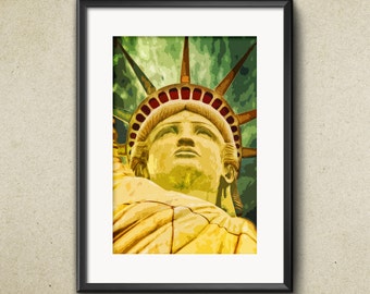 Impressionist Print - Statue of Liberty