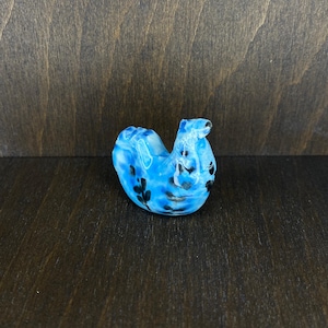 Miniature Ceramic Chicken | Hand-Painted Folk-Inspired Figurine