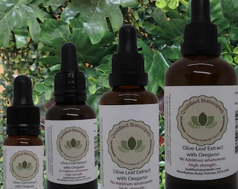 Olive Leaf Extract with Oregano Oil - Choose Your Size With Dropper or Pipette
