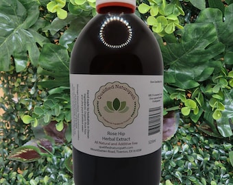 Rose Hip Herbal Extract - 525ml/1050ml (2x525ml) - In Glass Bottles