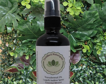 Lugol's Iodine 2% Transdermal - High Purity 110ml - Choose Your Applicator