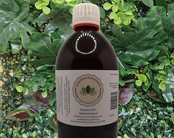 Slippery Elm Herbal Extract - 525ml/1050ml (2x525ml) - In Glass Bottles