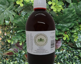 Triphala Herbal Extract - 525ml/1050ml (2x525ml) - In Glass Bottles