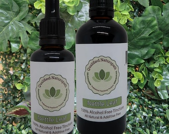 Nettle Leaf Herbal Tincture (Alcohol & Glycerin Free) 60ml/110ml - In Glass Bottles