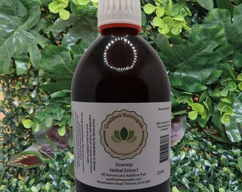 Graviola (Soursop) Herbal Extract - 525ml/1050ml (2x525ml) - In Glass Bottles