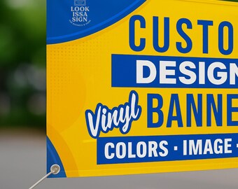 Custom Vinyl Banner: Full Color, Waterproof, with Grommets