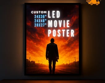 Nexaframe LED Poster Frame - Backlit Light Box for Movie Posters