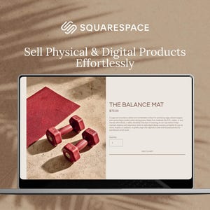 Fitness Coach Squarespace Template | Yoga, Pilates Trainer Website with Podcast, Course, Blog & Shop