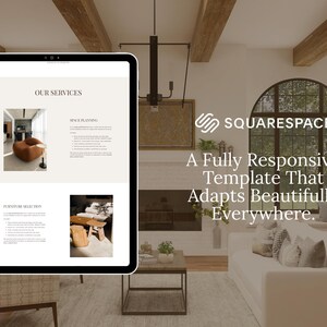 Interior Design Squarespace Template, Minimal Luxury 7.1 Website for ...