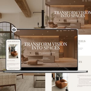 Interior Design Squarespace Template, Minimal Luxury 7.1 Website for ...